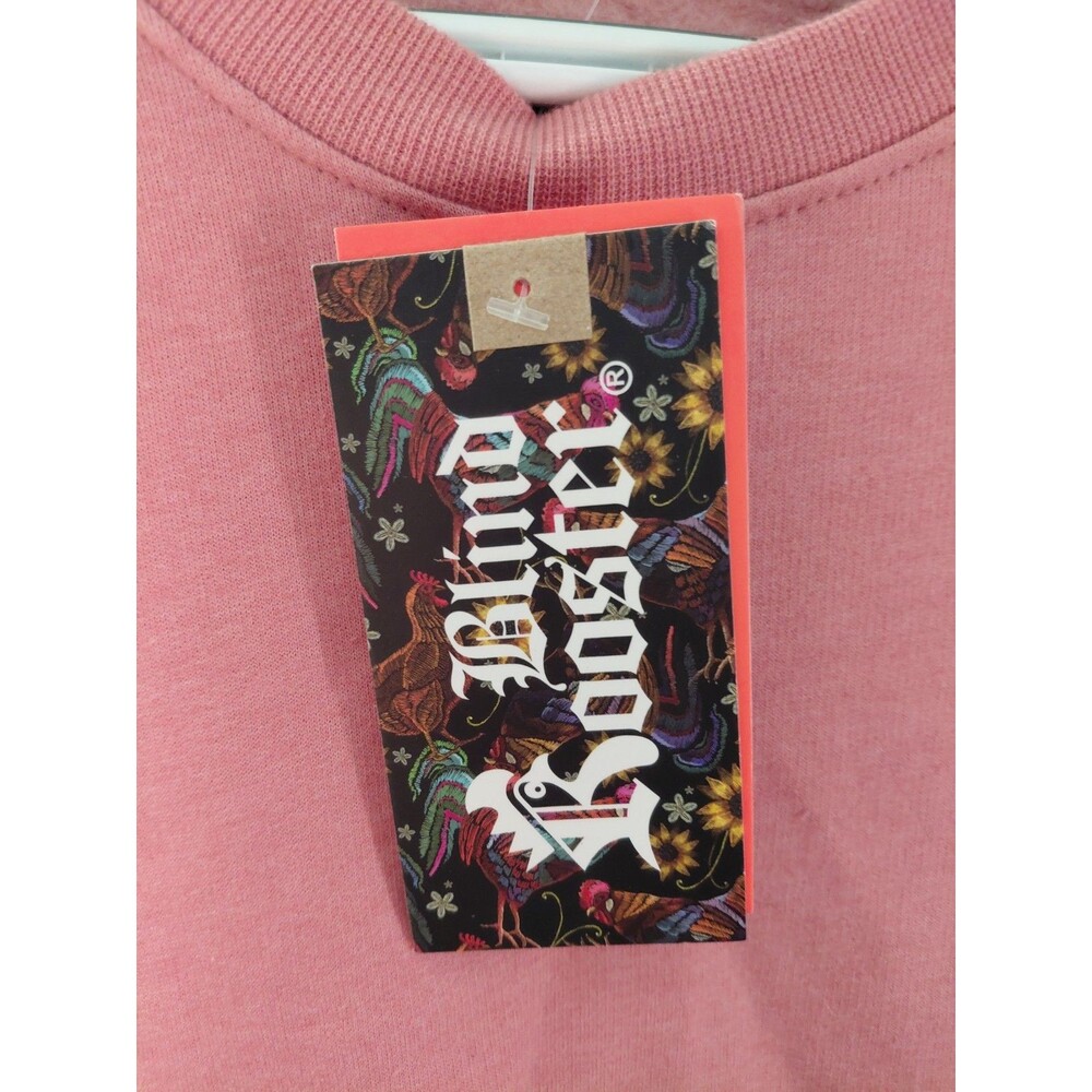 NWT BLIND ROOSTER Asian Ruthless Dragon Sweatshirt Dusty Pink Size Large - Picture 4 of 9